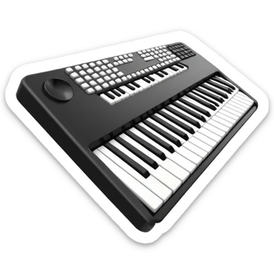 Teclado musical  sticker