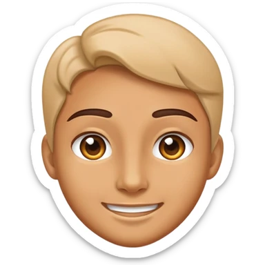 A face showing that did you enjoy what i said with pride and a little smile  sticker