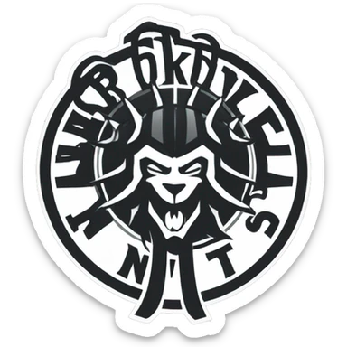 Logo Brooklyn Nets Basketball Team  sticker