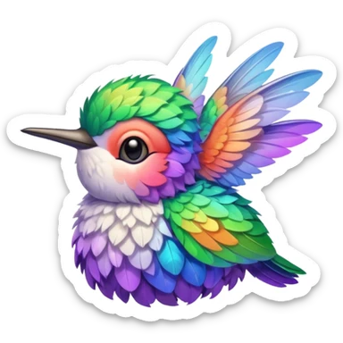 Part hummingbird part lamb sticker
