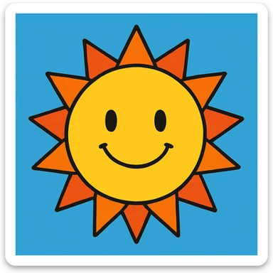 sun sticker