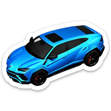 Lamborghini Urus Blue color sticker
