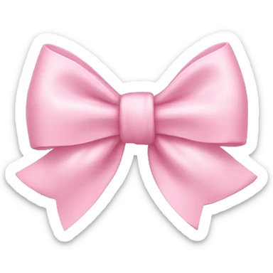 Light pink bow sticker