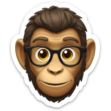 Alpha Chad monkey sticker