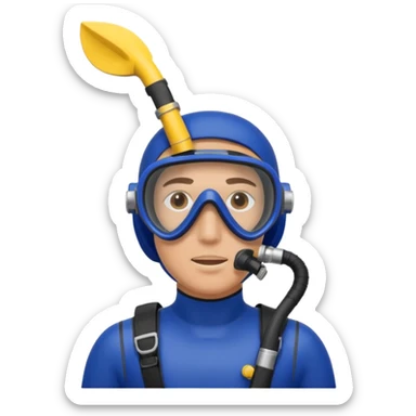 scuba diver sticker