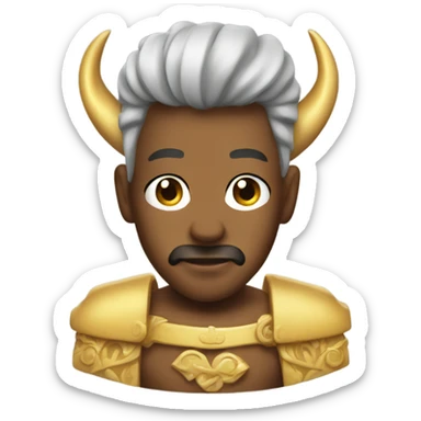 prince with horse sweaty in sauna sticker