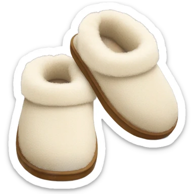 Ugg fuzzy slippers sticker
