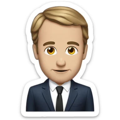 Macron qui se vomit sticker