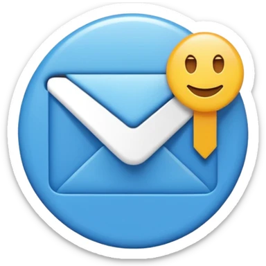 email verification badge emoji in a blue  circular or oval shapes with zigzag edges sticker
