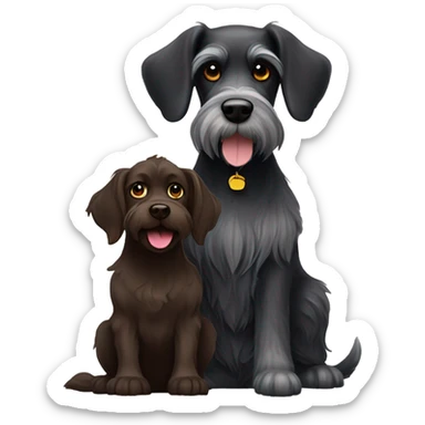 Schnauzer and Boykin sticker