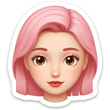 in love and blushing sticker