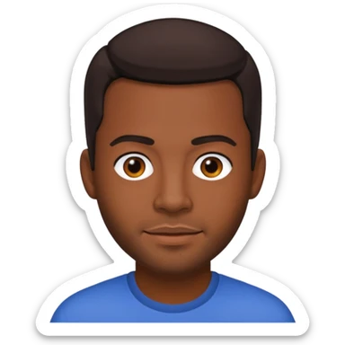 Trevor Penick medium dark skin, dark brown hair sticker