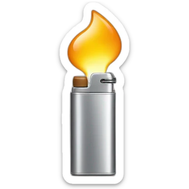 Lighter under spoon sticker