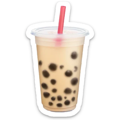 Bubble tea sticker