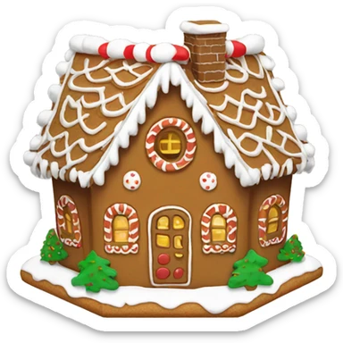 gingerbread house sticker