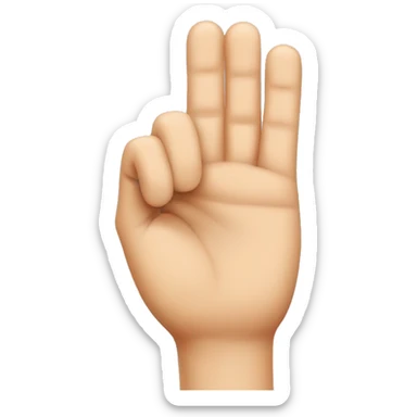 Finger that says no sticker