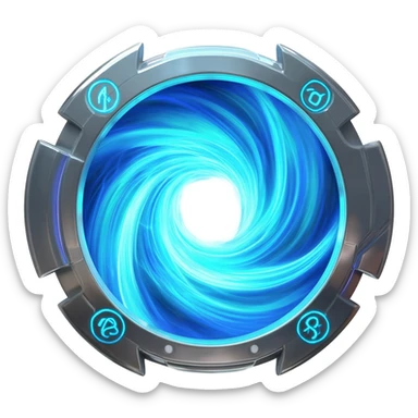 Futuristic Portal  Vortex  sticker