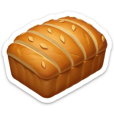 bread loaf taking a nap sticker