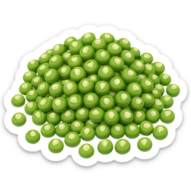 green peas sticker