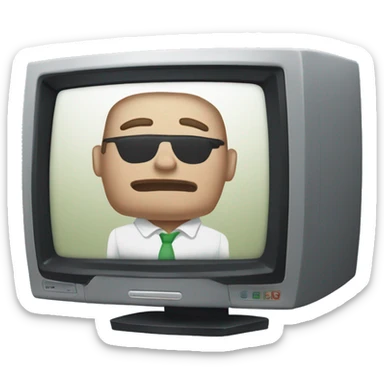 monitor with gta videogame sticker