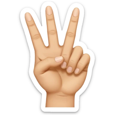 The Arabic hand gesture of “Khod” the middle finger pointing towards me sticker