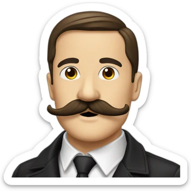 Adolf moustache lgtb sticker