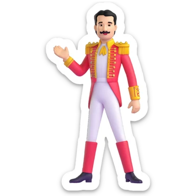 freddie mercury full body sticker