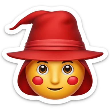 Chat avec un nœud rouge et un chapeau de magicien sticker