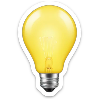 yellow Bulb sticker