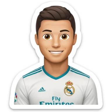 I want Ronaldo in madrid sticker
