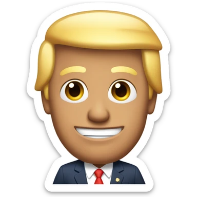 Donald Trump in a dress sticker