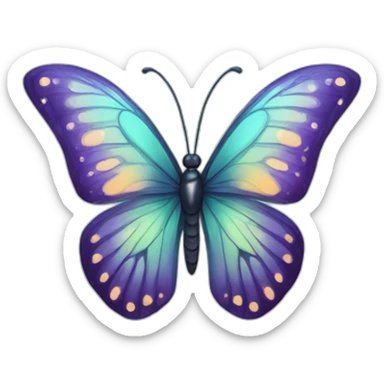 Fantasy butterly sticker