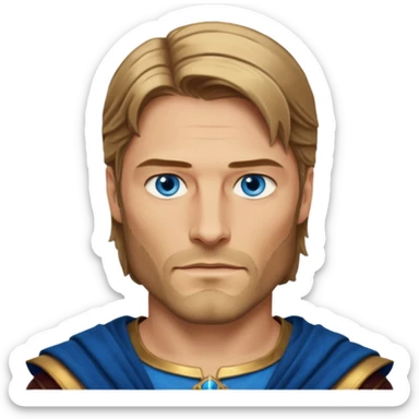 ajamie lannister character face only younger sticker