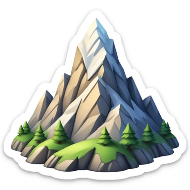 Mountain sticker