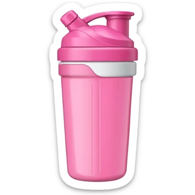 pink protein shaker bottle sticker
