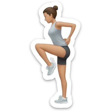 knee stretch sticker