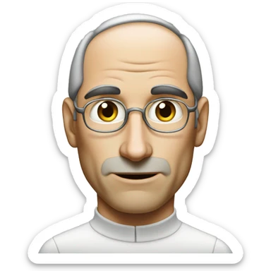 young Steve jobs with smaa wrinkles sticker