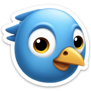 blue eyed piegon  sticker