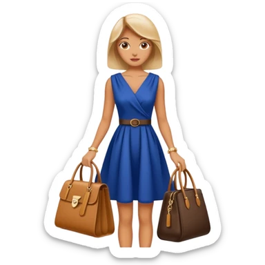 italian fashion with bag sticker