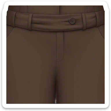 high waist long wide leg dressy casual pants in Dark Brown  sticker