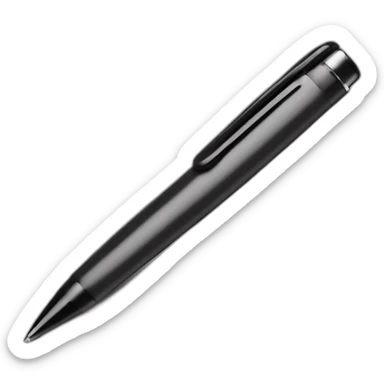 black pen transparent background 45 degrees inclined edit field emoji sticker
