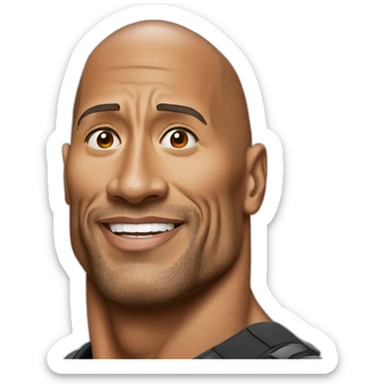 Dwayne Johnson gigachad sticker