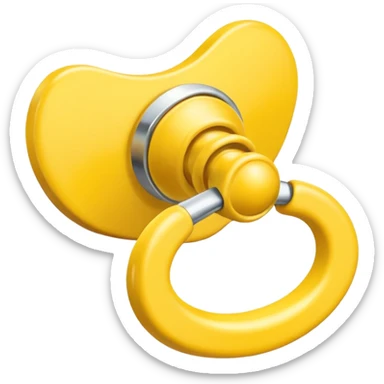 Chupeta amarela sticker