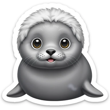 A super super cute seal sticker