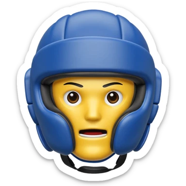 MMA headgear object icon, protective sparring helmet, padded texture, 3D cartoon, mobile game icon style, centered, clean background, no text, no watermark sticker