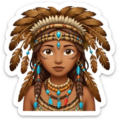jungle woman sticker