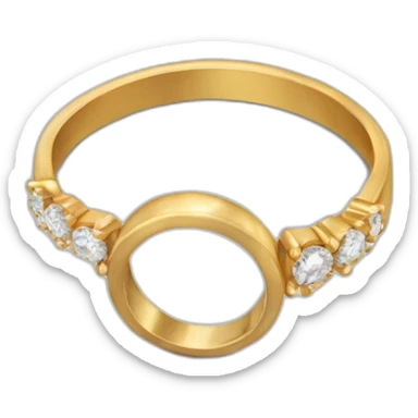 Manod con un anillo de bodas sticker