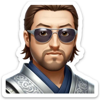 Moonlit Samurai sticker