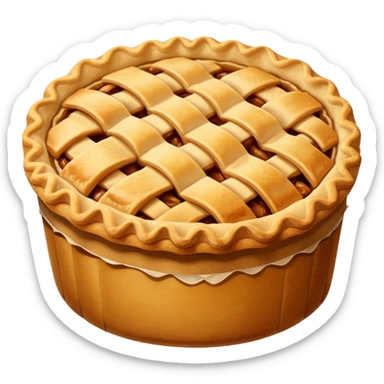 Apple pie in sleeve sticker