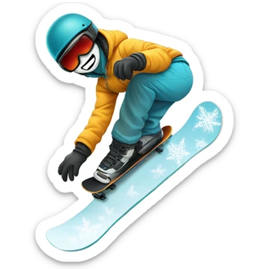 Snowboard dis sticker
